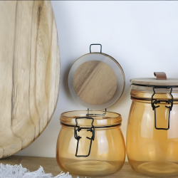 Glass Spice Jar Set - 4 Pieces 